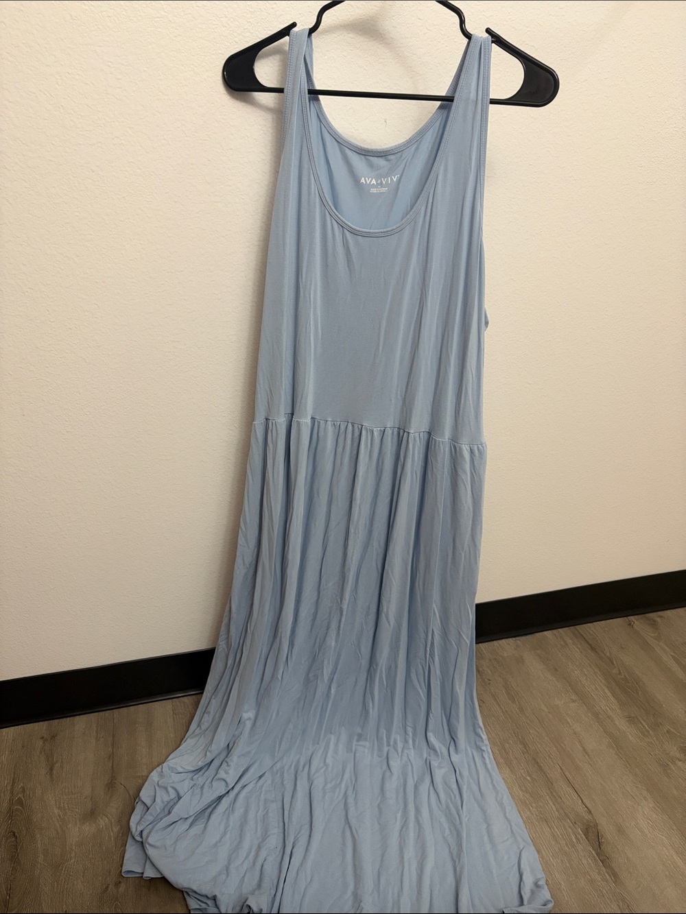 Ava & Viv Soft Sky Blue Sleeveless Maxi Dress